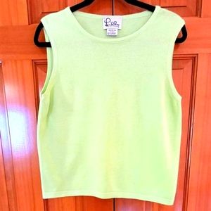 LILLY PULITZER Sleeveless Sweater - Large